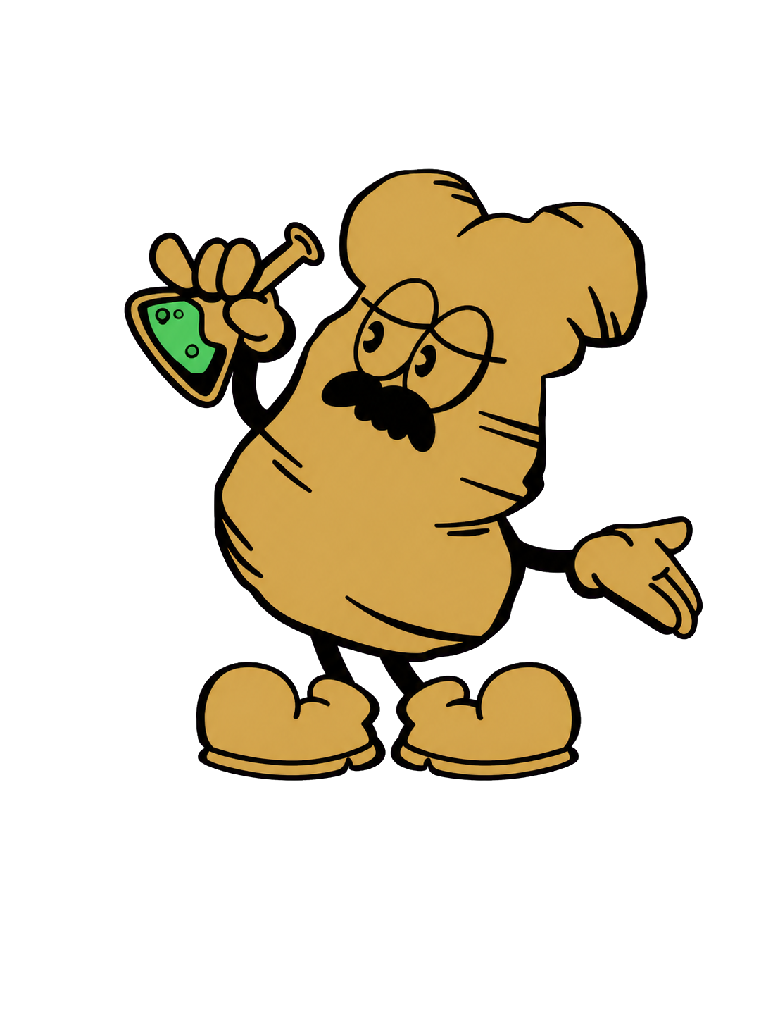 フラスコを振るGENLABのキャラクター